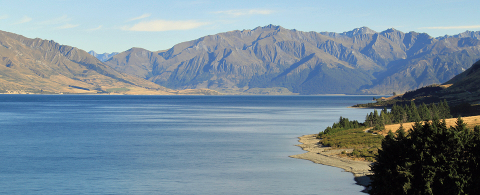 Lake Hawea and The Neck from the Breast Hill Track
